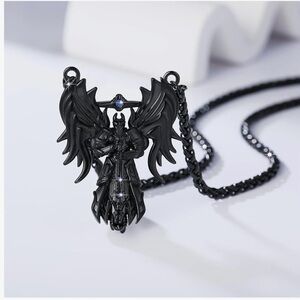 Angle Wings Necklace for Men, Guardian Angel Pendant Anime NWOT